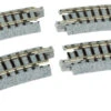 Kato 20101 N Scale UniTrack 249mm 9-3/4" Radius Curve 15-Degree (4 Pack)