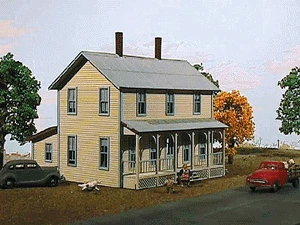 American Model Builders 640 N Scale Two Story Farm House Laser Kit 1 American Model Builders 640 N Scale Two Story Farm House Laser Kit