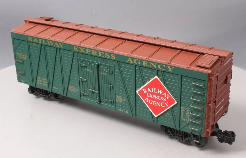 Aristo Craft 46601 G Gauge Wood Reefer Railway Express Agency - NOS 1 Aristo Craft 46601 G Gauge Wood Reefer Railway Express Agency - NOS