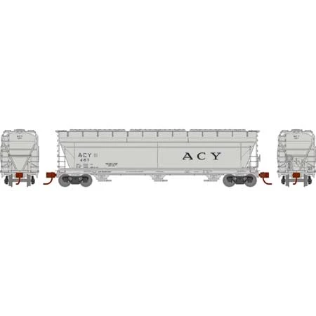 Athearn 12940 N Scale ACF 4600 3 Bay Covered Hopper AC&Y 467 2 Athearn 12940 N Scale ACF 4600 3 Bay Covered Hopper AC&Y 467 - Image 2