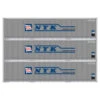 Athearn 17705 N Scale 40' Smooth Side Container NYK 3 Pack