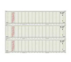 Athearn 17708 N Scale 40' Smooth Side Container DART 3 Pack