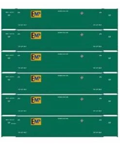 Athearn 18050 N Scale 53' CIMC Intermodal Container EMP EMHU 6 Pack #1