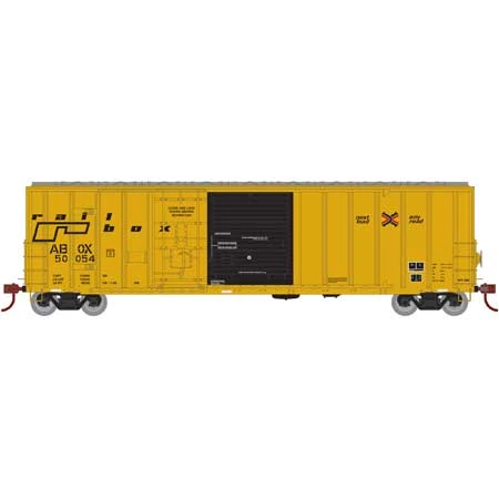 Athearn 20084 N Scale 50' FMC Exterior Post Combo Door Boxcar "Late" Railbox ABOX 50054 1 Athearn 20084 N Scale 50' FMC Exterior Post Combo Door Boxcar "Late" Railbox ABOX 50054