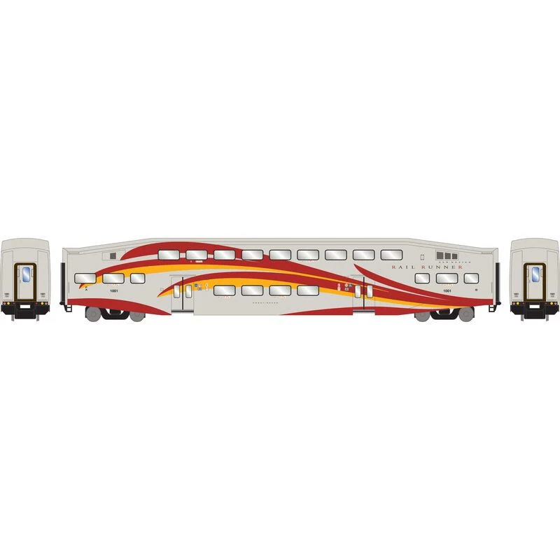 Athearn RTR 28592 N Scale Bombardier Coach Car New Mexico Railrunner NMRX 1001 2 Athearn RTR 28592 N Scale Bombardier Coach Car New Mexico Railrunner NMRX 1001 - Image 2