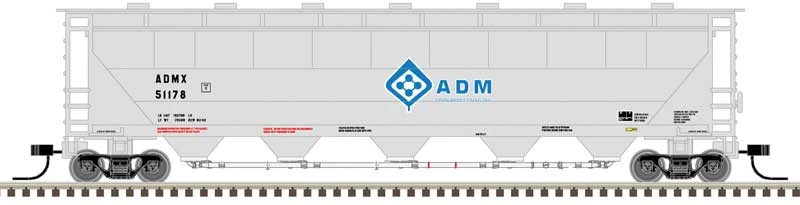 Atlas 50005667 N Scale Trinity PD5000 Covered Hopper ADMX 51224 1 Atlas 50005667 N Scale Trinity PD5000 Covered Hopper ADMX 51224