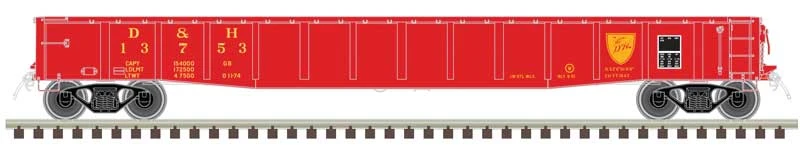 Atlas 50006423 N Scale ACF 70 Ton 52' Gondola Delaware & Hudson D&H 13753 1 Atlas 50006423 N Scale ACF 70 Ton 52' Gondola Delaware & Hudson D&H 13753