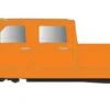 Atlas 60000157 N Scale Ford F-250 And F-350 Pickup Truck Set - Safety Orange