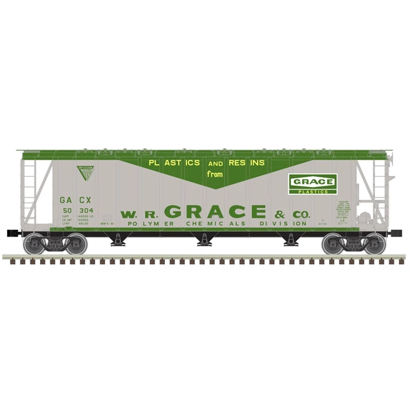 Atlas Master 50006344 N Scale 3500 Dry-Flo Covered Hopper WR GRace GACX 50304 1 Atlas Master 50006344 N Scale 3500 Dry-Flo Covered Hopper WR GRace GACX 50304