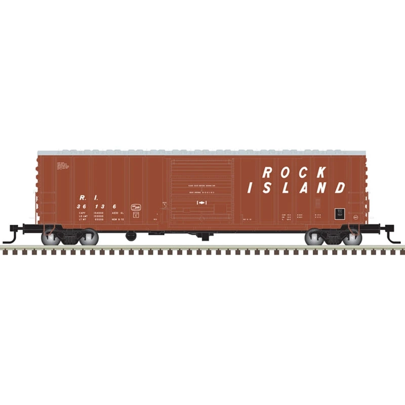 Atlas Master N Scale 50006361 50' Precision Design Boxcar Rock Island ROCK 36142 1 Atlas Master N Scale 50006361 50' Precision Design Boxcar Rock Island ROCK 36142