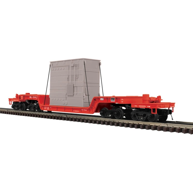 Atlas O Premier 3003046 O Scale 75' Depressed Center Flatcar With Load Kasgro KRL 1 Atlas O Premier 3003046 O Scale 75' Depressed Center Flatcar With Load Kasgro KRL