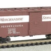 Bachmann 17061 N Scale 40' Boxcar Pennsylvania Merchandise Service PRR 92419