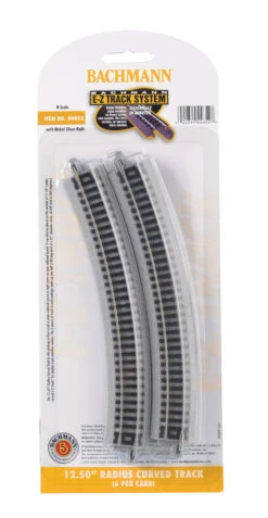 Bachmann 44852 N Scale E-Z Track 12.5" Radius Curve (6)
