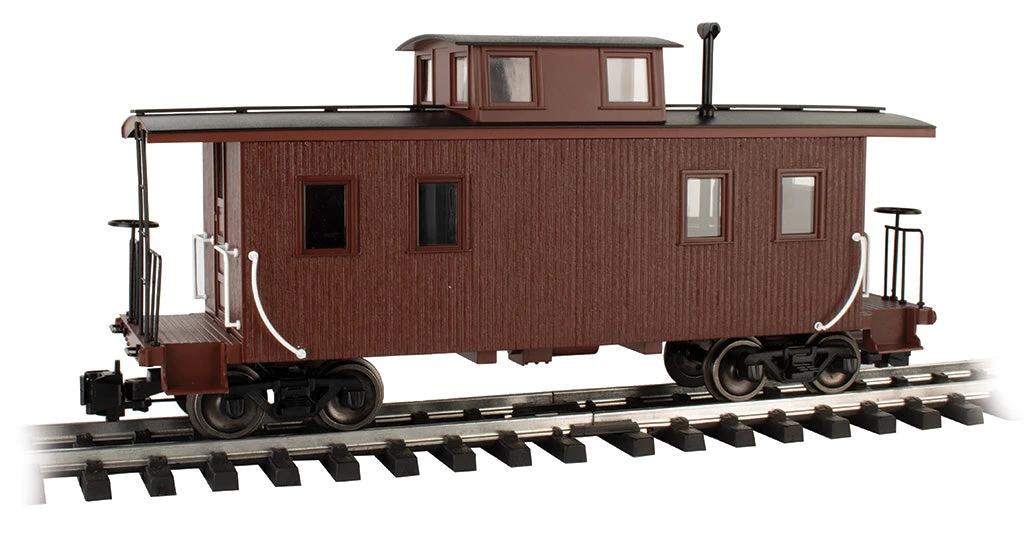 Bachmann 93804 G Gauge Eight Wheeled Wood Center Cupola Caboose Unlettered Red 1 Bachmann 93804 G Gauge Eight Wheeled Wood Center Cupola Caboose Unlettered Red