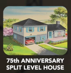 Bachmann Plasticville 45633 O Gauge 75th Anniversary Split Level House Kit