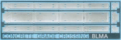 BLMA 79 N Scale Concrete Modern Grade Crossing