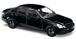Busch 44212 HO Scale (1:87) Black Mercedes-Benz E-Class 4 Door Sedan