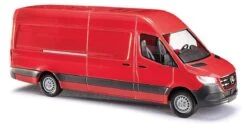 Busch 52601 HO Scale (1:87) Red Mercedes-Benz Sprinter High Roof Cargo Van