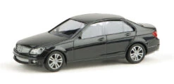 Busch 89138 HO Scale (1:87) Black Mercedes-Benz C-Class Sedan