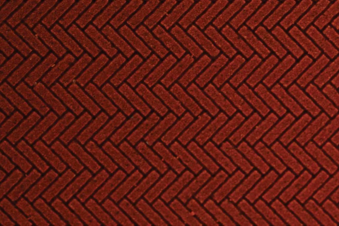 Chooch 8661 HO Or N Flexible Dark Red Small Brick Pavers Sheet Herringbone Pattern 2 Pack 1 Chooch 8661 HO Or N Flexible Dark Red Small Brick Pavers Sheet Herringbone Pattern 2 Pack