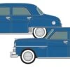 BADGER Classic Metal Works 50446 N Scale 1950 Dodge Coronet La Plata Blue 2 Pack