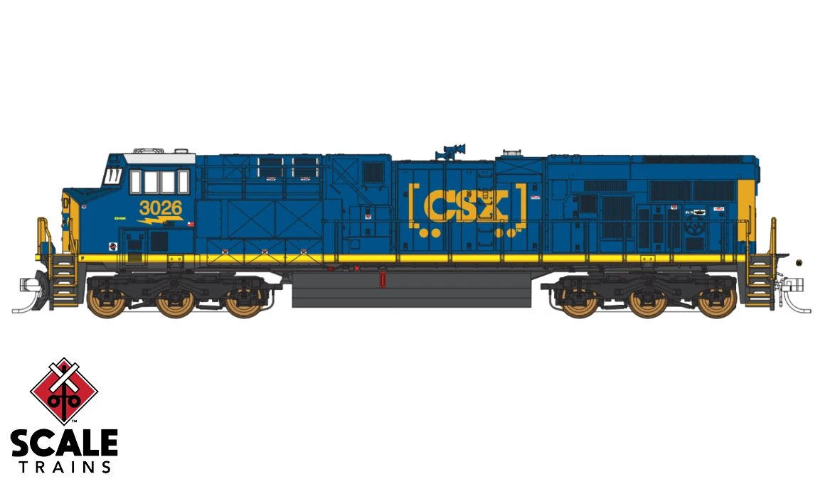 Fox Valley Models 10022 N Scale ES44AH "Boxcar Logo" CSX 3023 DCC LokSound 1 Fox Valley Models 10022 N Scale ES44AH "Boxcar Logo" CSX 3023 DCC LokSound