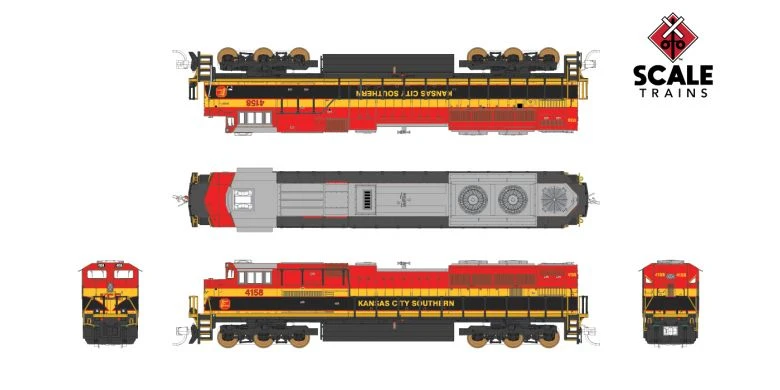 Fox Valley Models 10176 N Scale EMD SD70ACe Kansas City Southern KCS 4164 LokSound 2 Fox Valley Models 10176 N Scale EMD SD70ACe Kansas City Southern KCS 4164 LokSound - Image 2