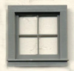 Grandt Line 3959 G Scale 4 Pane 1.55 X 1.6" Square Window (4 Pieces)