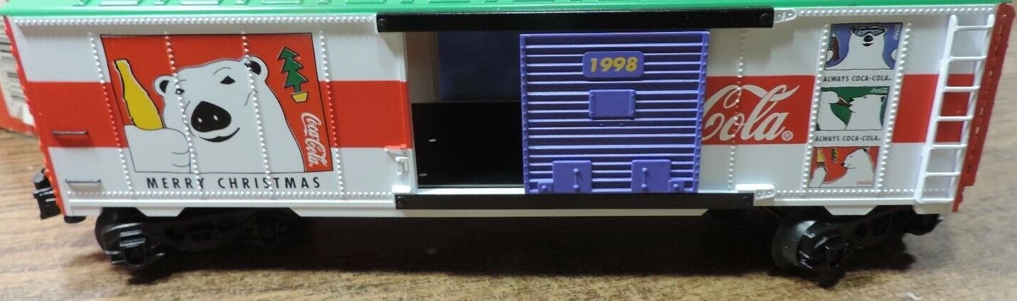 K-Line K641-5106 O Gauge 1998 Coca-Cola Christmas Car 6415106 -NOS 1 K-Line K641-5106 O Gauge 1998 Coca-Cola Christmas Car 6415106 -NOS