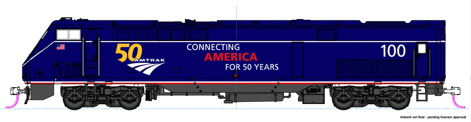Kato 176-6035DCC N Scale GE P42 Genesis Amtrak Midnight Blue 50th Anniversary 100 With DCC 1 Kato 176-6035DCC N Scale GE P42 Genesis Amtrak Midnight Blue 50th Anniversary 100 With DCC