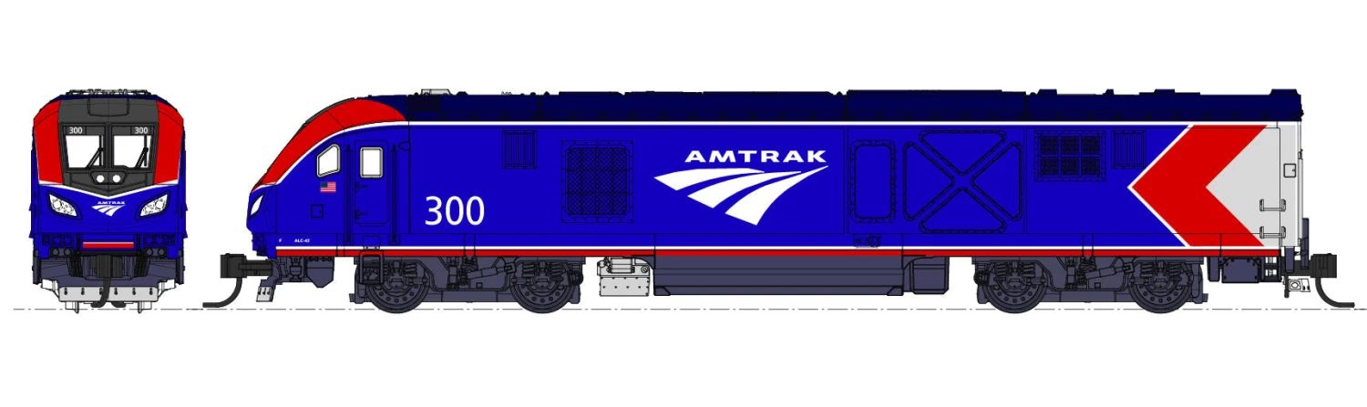 Kato 106-0019 N Scale Siemens ALC-42 Charger And 3 Cars Starter Set Amtrak 302 3 Kato 106-0019 N Scale Siemens ALC-42 Charger And 3 Cars Starter Set Amtrak 302 - Image 3