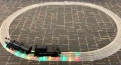 Lionel 2025010 O Gauge Lighted FasTrack 10" Straight 4 Pack -Lione Train Model Shop lionel 2025010 o gauge lighted fastrack 10 straight 4 pack 3