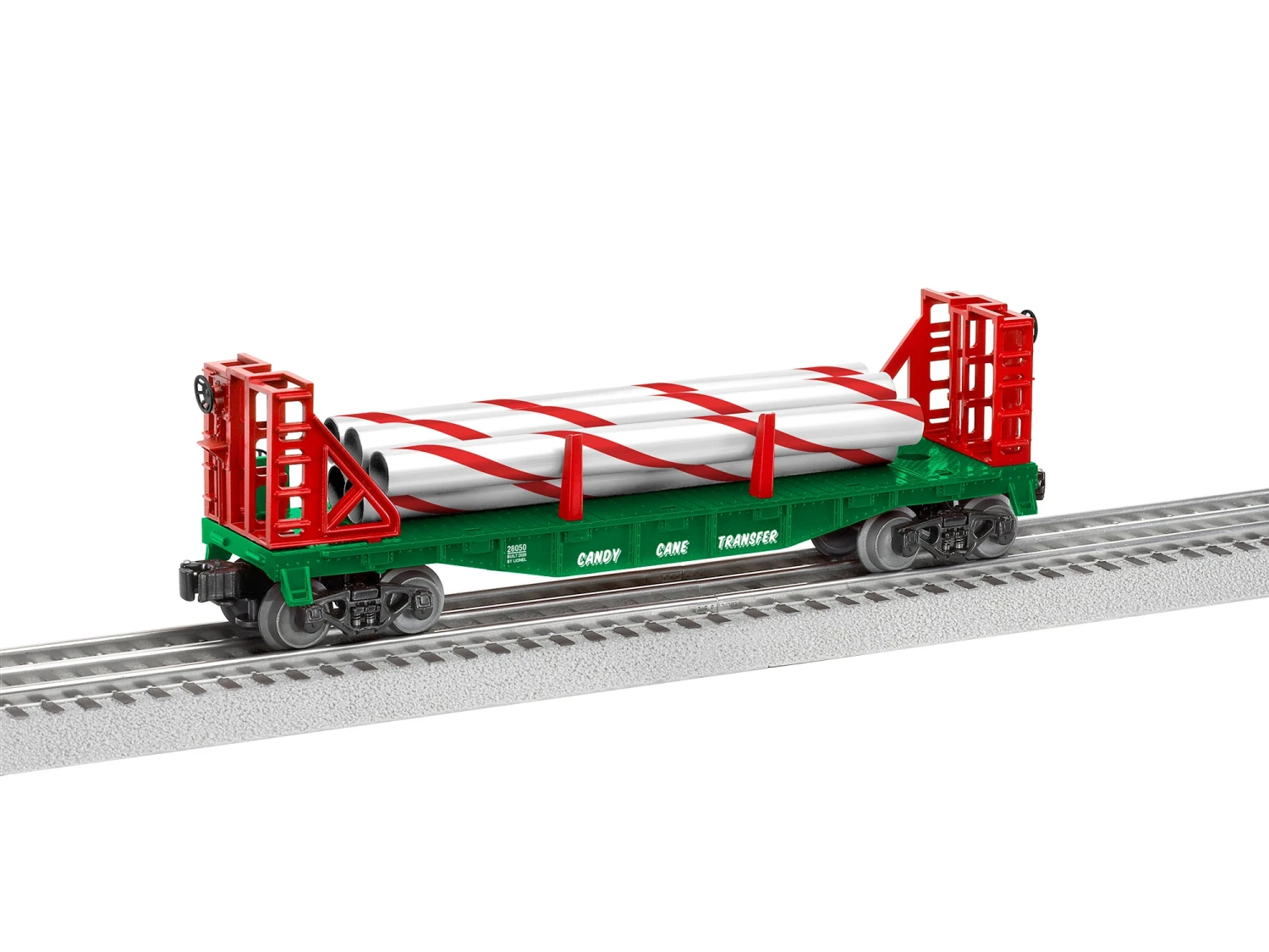 Lionel 2128050 O Gauge Candy Cane Flatcar 1 Lionel 2128050 O Gauge Candy Cane Flatcar