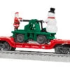 Lionel 2128260 O Gauge North Pole Central Flatcar With Handcar