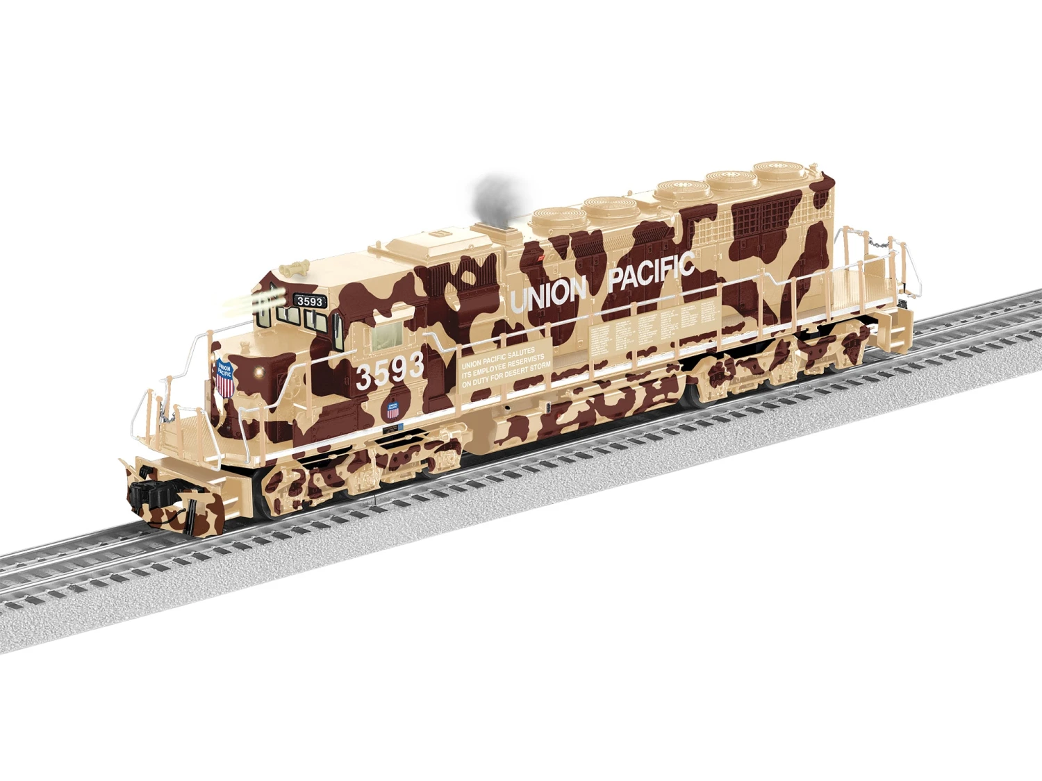 Lionel 2233569 O Scale LEGACY EMD SD40-2 "Non-Powered" Union Pacific Desert Victory UP 3593 BTO 1 Lionel 2233569 O Scale LEGACY EMD SD40-2 "Non-Powered" Union Pacific Desert Victory UP 3593 BTO