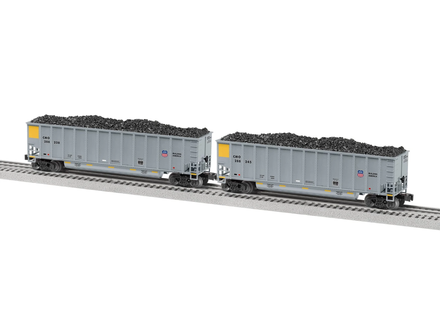 Lionel 2243050 Standard O Gauge Rotary Gondola Union Pacific UP 4-Pack 1 Lionel 2243050 Standard O Gauge Rotary Gondola Union Pacific UP 4-Pack