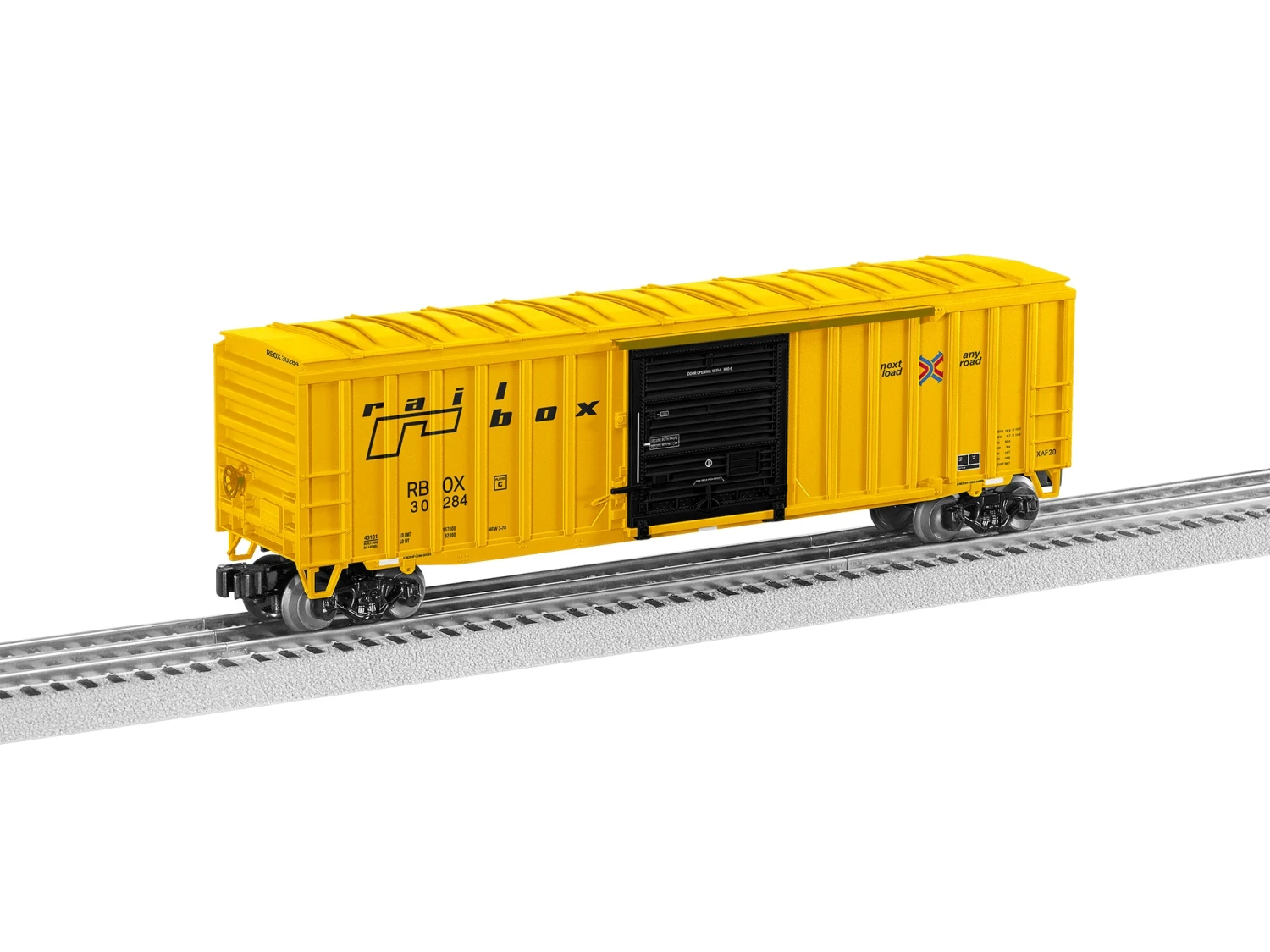 Lionel 2243131 Standard O Gauge Modern Boxcar Railbox RBOX 30284 1 Lionel 2243131 Standard O Gauge Modern Boxcar Railbox RBOX 30284