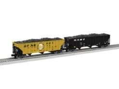 Lionel 2326100 O Scale 100 Ton Open Hopper Norfolk Southern "Yellow Pier 6" NS 2 Pack A