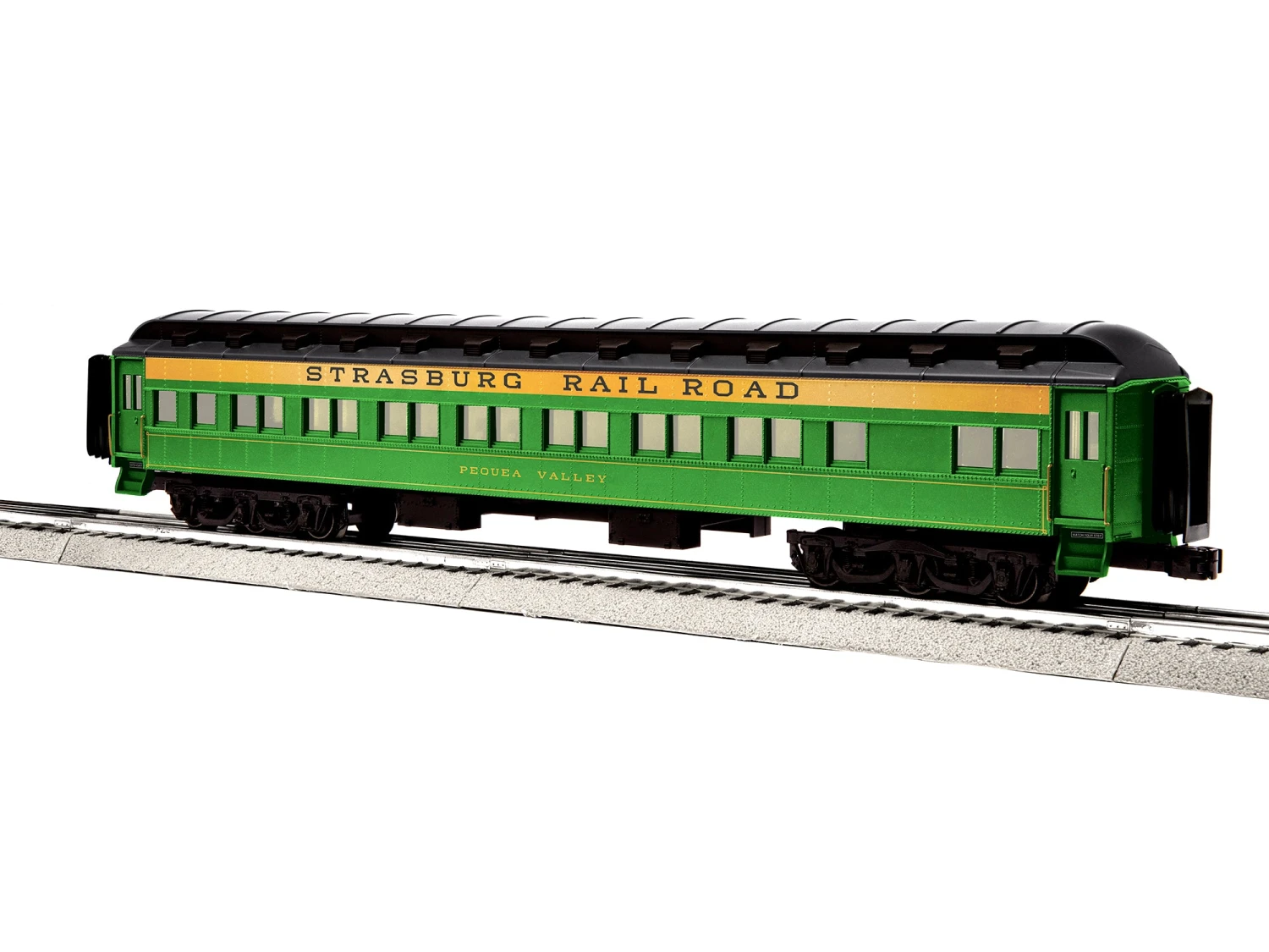Lionel 2327110 O Scale LEGACY18" Passenger Car Strasburg Railroad "Pequea Valley" Green 1 Lionel 2327110 O Scale LEGACY18" Passenger Car Strasburg Railroad "Pequea Valley" Green