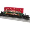 Lionel 2328350 O Gauge Christmas Graffiti Maxi Stack Well Car With Container Load