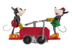 Lionel 2335190 O Gauge Mickey And Minnie Handcar - Red -Lione Train Model Shop lionel 2335190 o gauge and minnie handcar red 6 1