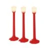 Lionel 6-37151 O Gauge Classic Street Lamps Christmas Red (3-Pack)