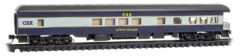 Micro-trains 144 00 850 N Scale Heavyweight Business Observation Car CSX Alfred E. Perlman