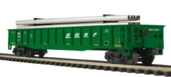 MTH 20-95265 O Gauge Premier Gondola Car With Pipe Load BNSF 512670 - NOS