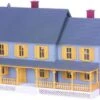 MTH RailKing 30-9001 O Gauge Country House Gray With Yellow Shutters - NOS