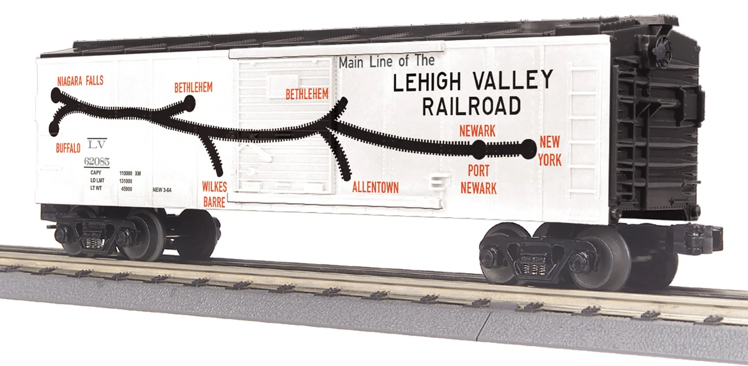 MTH Railking 30-71116 O Gauge Boxcar Lehigh Valley "System Map" LV 62085 1 MTH Railking 30-71116 O Gauge Boxcar Lehigh Valley "System Map" LV 62085