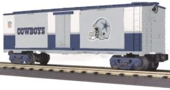 MTH RailKing 30-74283 O Gauge Window Boxcar Dallas Cowboys - NOS