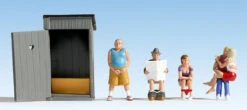 Noch 36560 N Scale Toilet Stories Figures