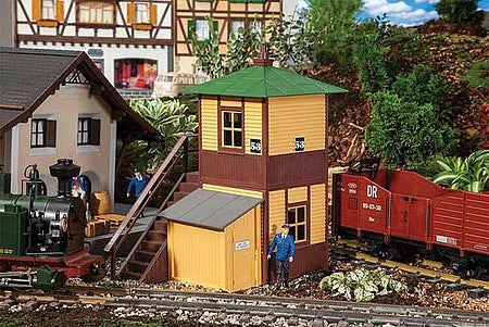 POLA 330852 G Gauge North American Style Signal Interlocking Tower Kit 1 POLA 330852 G Gauge North American Style Signal Interlocking Tower Kit