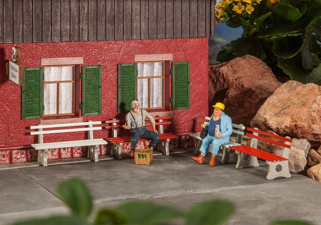 POLA 333221 G Gauge 4 Park Benches 1 POLA 333221 G Gauge 4 Park Benches